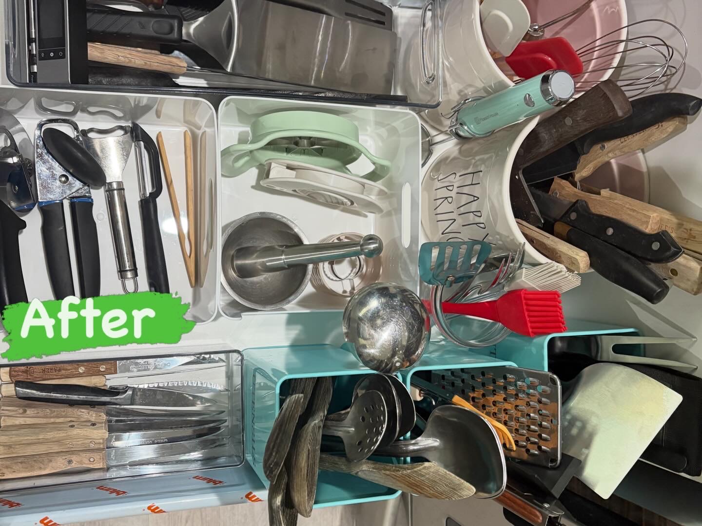 kitchen draw organized 6 after