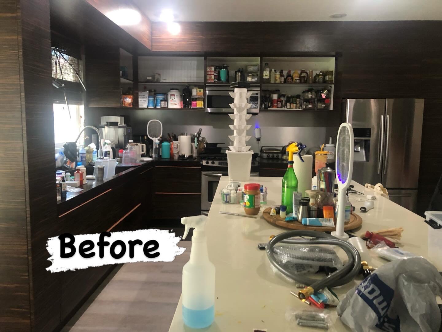 kitchen organized 1 before